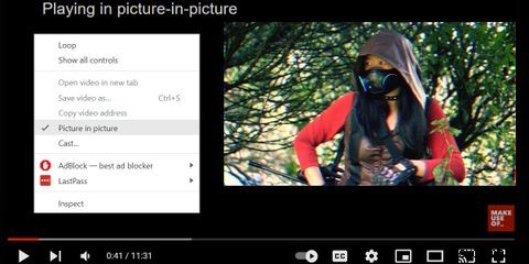 Chromeタブを他のアプリの上に固定表示する方法