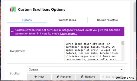Custom Scrollbars拡張機能でGoogle Chromeのスクロールバーを自由にカスタマイズする方法