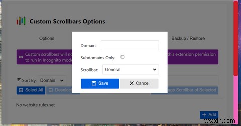 Custom Scrollbars拡張機能でGoogle Chromeのスクロールバーを自由にカスタマイズする方法