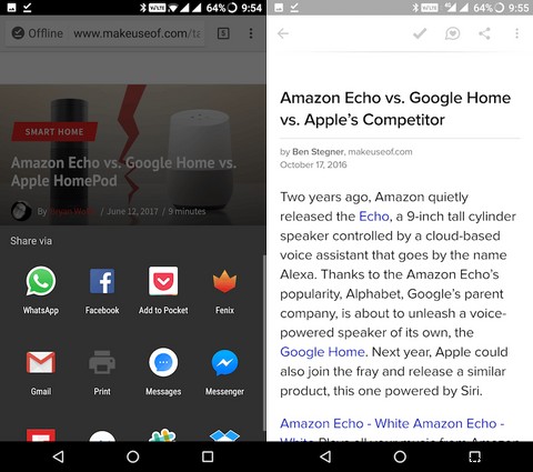 AndroidでWebページをオフライン保存する4つの方法【Chrome・Pocket・Opera Mini・PDF】