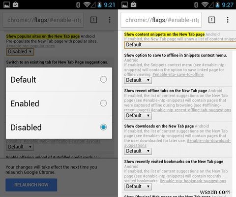 【Chrome for Android】新規タブページのおすすめ記事を非表示にする方法