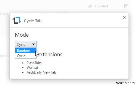 Chromeの新規タブ拡張機能を自由に切り替える方法「CycleTab」