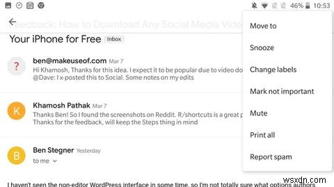 新しいモバイル版Gmailをマスターするための10のヒント