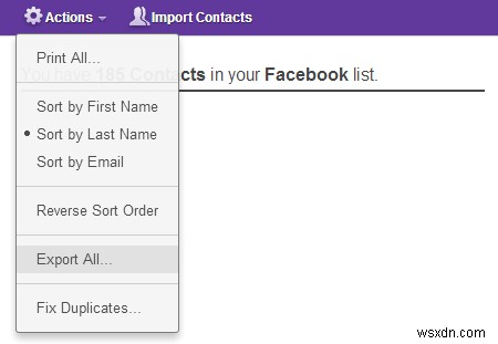 Facebookの連絡先を好きなメールアカウントにバックアップ・移行する方法