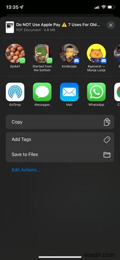 iPhone・iPadの「メール」アプリでメールをPDFとして保存する方法
