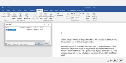 Wordでメールマージを行う方法|Excelの連絡先リストを使って一括送信する手順