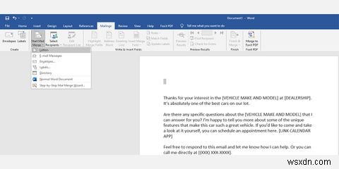 Wordでメールマージを行う方法|Excelの連絡先リストを使って一括送信する手順