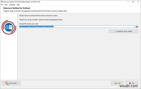 Recovery Toolbox for Outlookで破損したPST・OSTファイルを修復・復元する方法