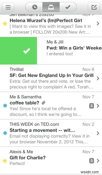 iPhoneの「Mailbox」アプリで受信トレイをゼロにする方法