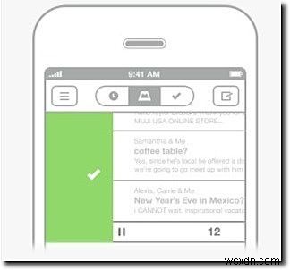iPhoneの「Mailbox」アプリで受信トレイをゼロにする方法