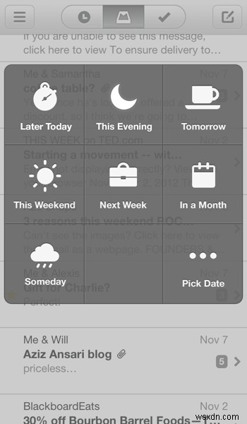 iPhoneの「Mailbox」アプリで受信トレイをゼロにする方法