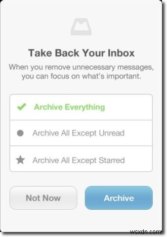iPhoneの「Mailbox」アプリで受信トレイをゼロにする方法