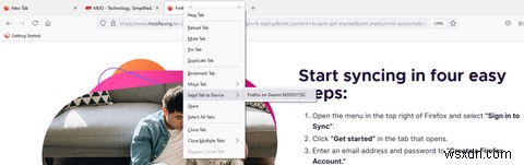 Firefoxを使ってデバイス間でタブを送信する方法【PC・スマホ対応】