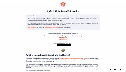 Safari 15のIndexedDB脆弱性とは？閲覧履歴の漏洩リスクと対処法を徹底解説