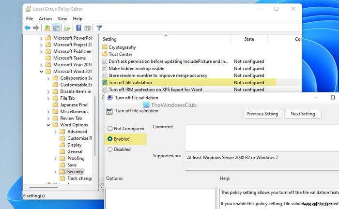 Word・Excel・PowerPointでファイル検証をオン/オフにする方法