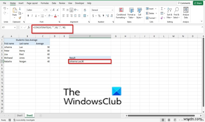 ExcelのCONCATENATE関数でデータの書式を見やすく整える方法
