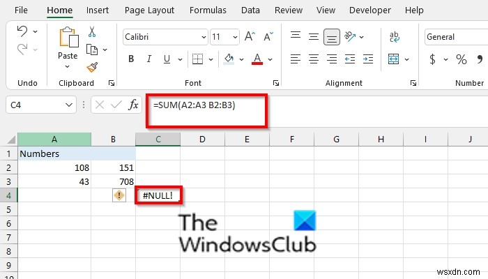 Excelの#NULL!エラーを解消する方法|原因と対処法をわかりやすく解説