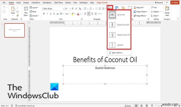 PowerPointでテキストの向きを回転・変更する方法|文字方向の設定手順を解説