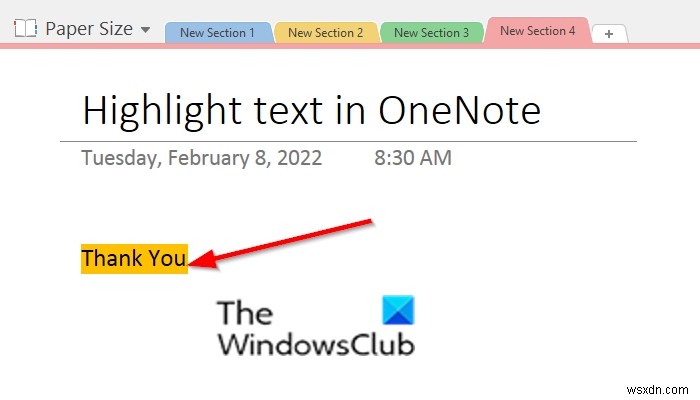 OneNoteでテキストやメモを強調表示する方法