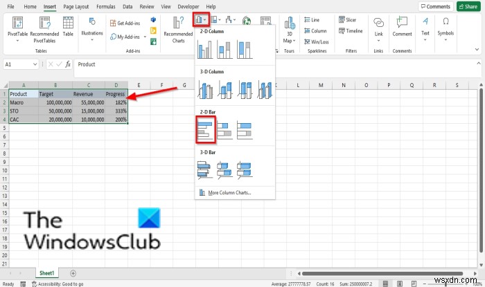 Excelで進捗チャートを作成する方法｜横棒グラフとドーナツ円グラフの手順を解説