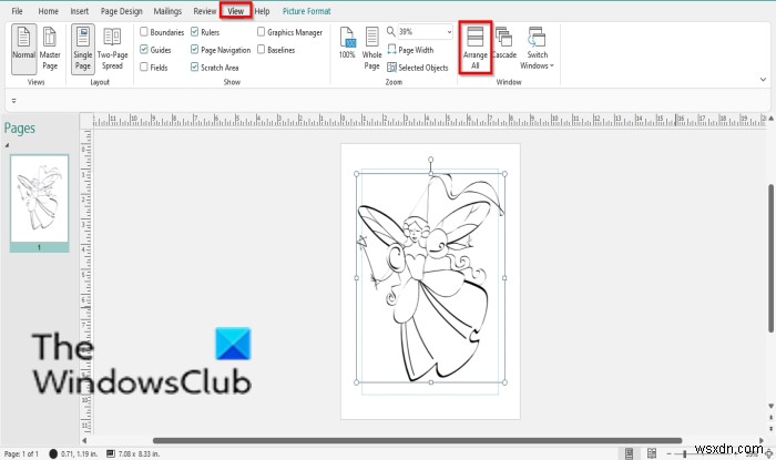 Microsoft Publisherでページやウィンドウを再配置する方法