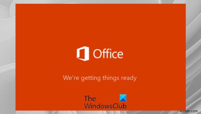 Officeのインストールが「準備をしています」画面で止まる問題の解決方法