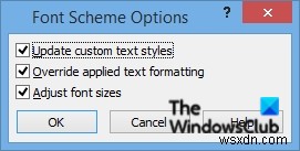 Microsoft Publisherでフォントスキームを適用・管理する方法