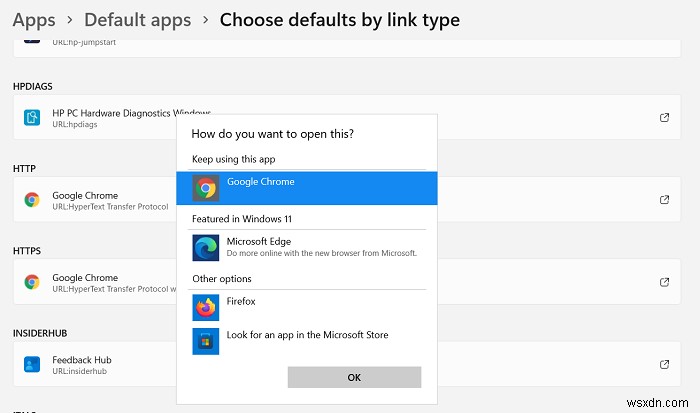 Excelでハイパーリンクを開くときにデフォルトのブラウザを変更する方法