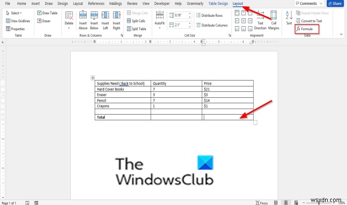 Wordの表で数値の行・列を合計する方法!数式(SUM)の使い方を徹底解説