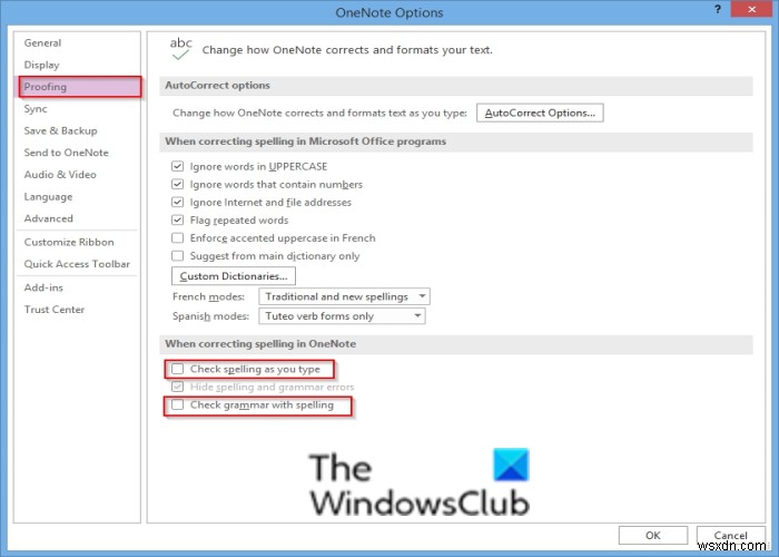 Office 365でスペルチェックを無効にする方法