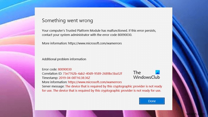 Outlookで「Trusted Platform Moduleに問題が発生しました」エラー80090030・80090016を解決する方法
