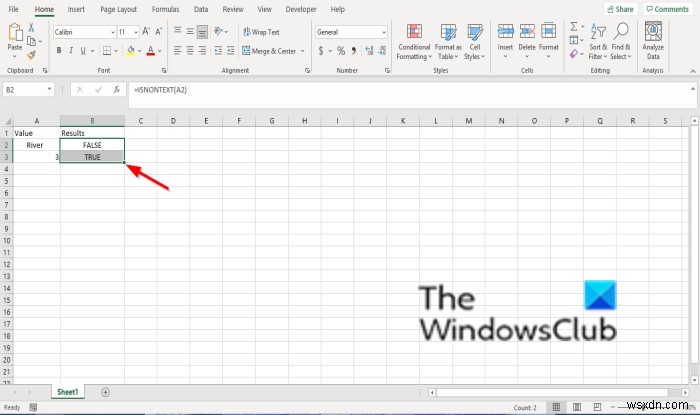 Microsoft ExcelでISNONTEXT関数を使う方法|基本的な使い方をわかりやすく解説