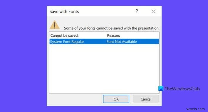 PowerPointで「一部のフォントはプレゼンテーションでは保存できません」エラーが出たときの対処法