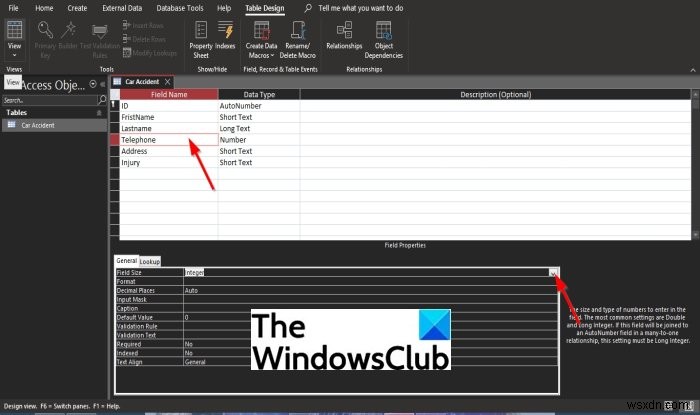 Microsoft Accessでフィールドサイズを変更する方法【数値型・テキスト型】