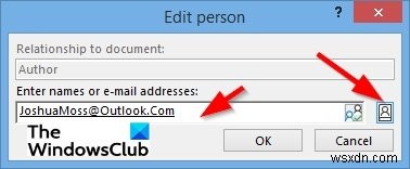Officeドキュメントの作成者プロパティで作成者を追加・変更・削除する方法