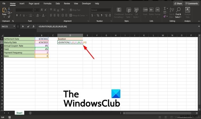 Microsoft ExcelのDURATION関数の使い方:定期的に利息が支払われる証券の期間を計算する方法
