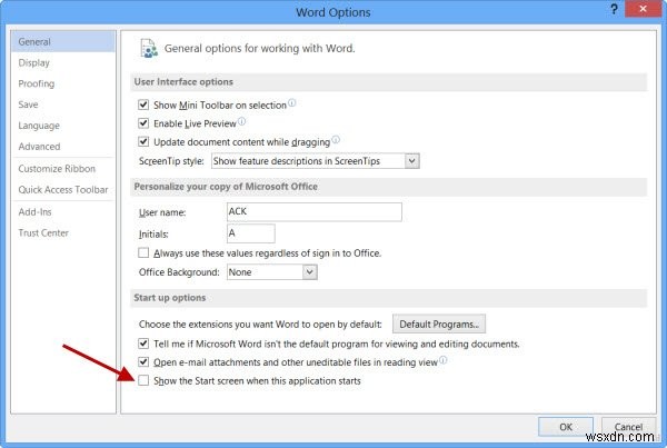 Microsoft OfficeのWord・Excel・PowerPointでスプラッシュ画面を無効にする方法