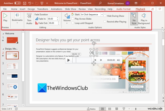 Windows 11/10で音声ナレーション付きビデオプレゼンテーションを作成する方法