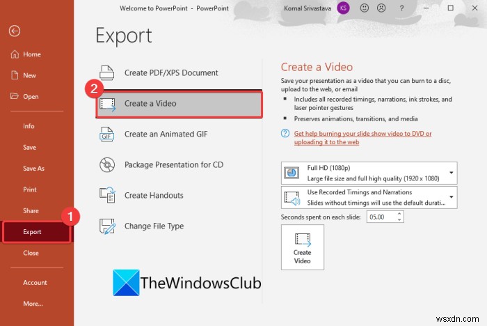Windows 11/10で音声ナレーション付きビデオプレゼンテーションを作成する方法