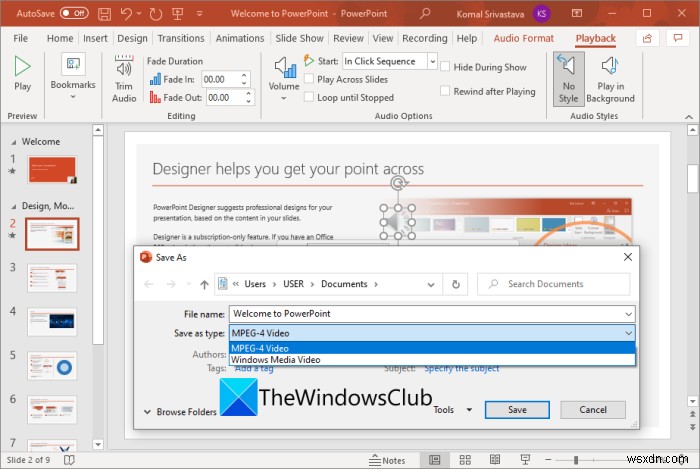 Windows 11/10で音声ナレーション付きビデオプレゼンテーションを作成する方法