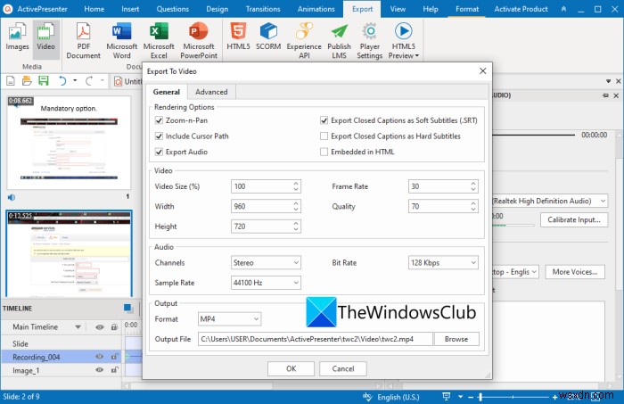 Windows 11/10で音声ナレーション付きビデオプレゼンテーションを作成する方法