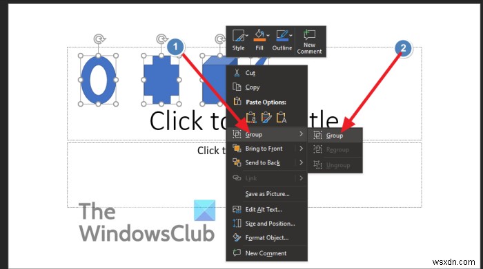 PowerPointでオブジェクトをグループ化してアニメーションを一括設定する方法