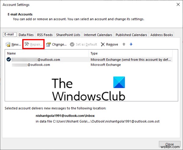 「Microsoft Exchange管理者が変更を加えたため、Outlookを終了して再起動する必要があります」エラーの解決方法