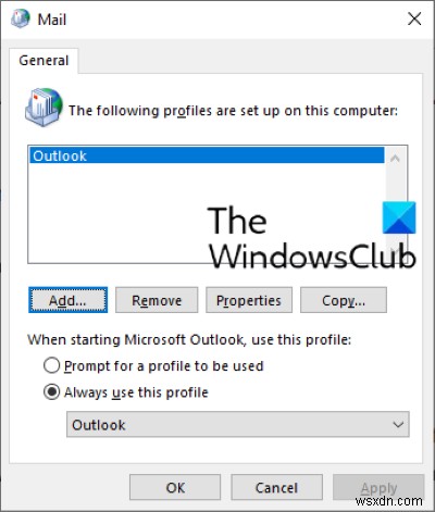 「Microsoft Exchange管理者が変更を加えたため、Outlookを終了して再起動する必要があります」エラーの解決方法