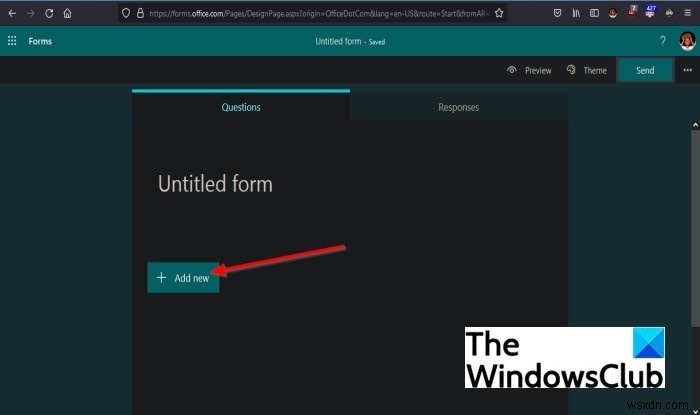 Microsoft Formsでフォームにセクションを追加する方法