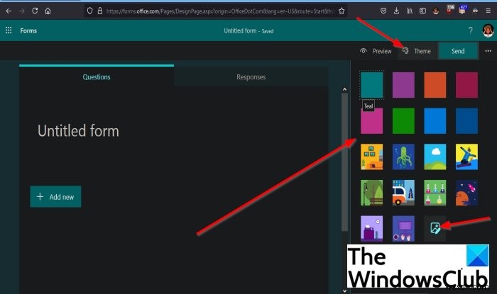 Microsoft Formsにテーマを追加する方法|フォームの見た目をおしゃれにカスタマイズ