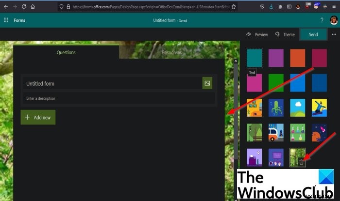 Microsoft Formsにテーマを追加する方法|フォームの見た目をおしゃれにカスタマイズ