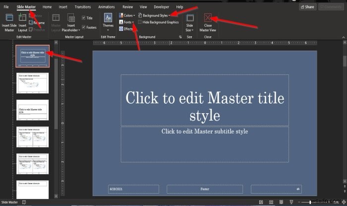 PowerPointのスライドマスターを使いこなす方法｜フォント・背景を一括変更する手順
