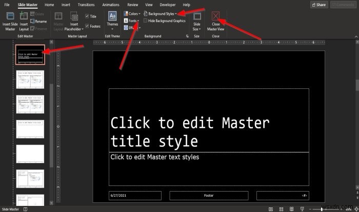 PowerPointのスライドマスターを使いこなす方法｜フォント・背景を一括変更する手順