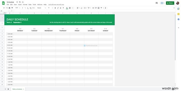 Googleスプレッドシート・Excelオンラインで使えるおすすめカレンダーテンプレート9選